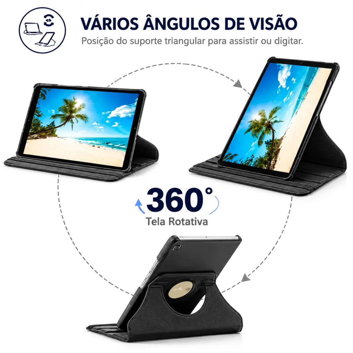Capa Case Giratória 360° Para Samsung Galaxy Tab A11 2026 - Imagem 4 de 6