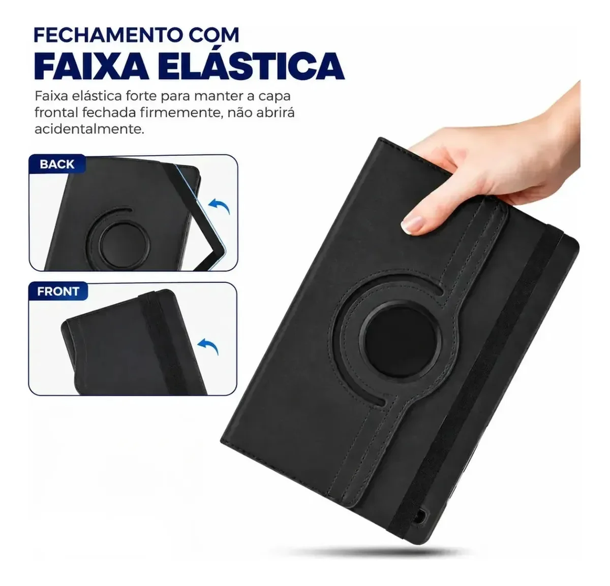 Capa Case Giratória 360° Para Samsung Galaxy Tab A9 2026 - Imagem 5 de 6