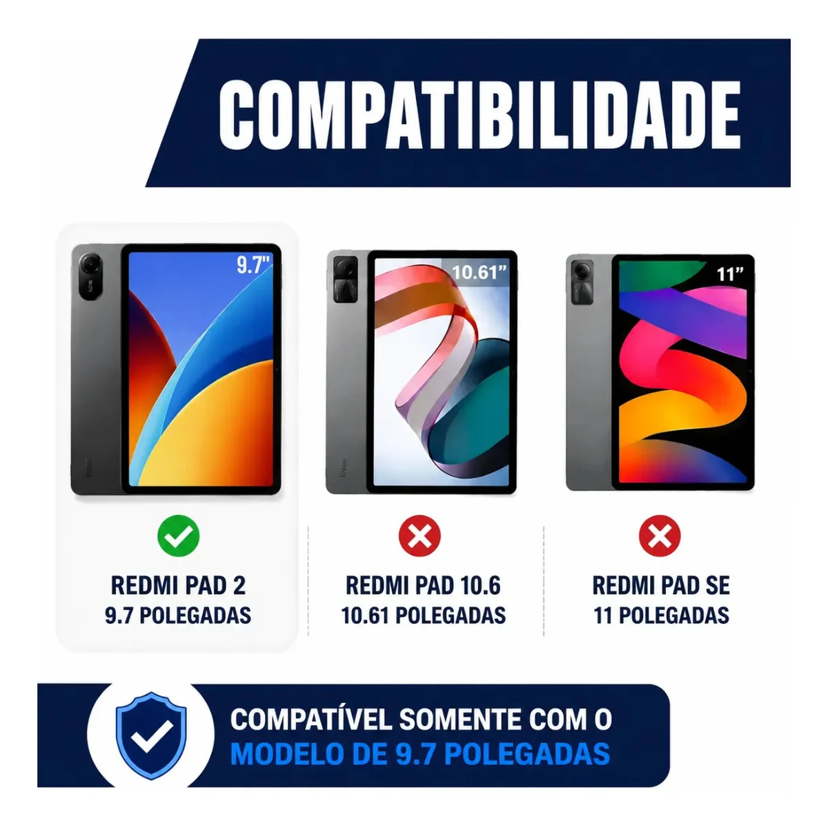 Capa Case Giratória 360° Para Redmi Pad 2 9.7 Polegadas 2026 - Imagem 2 de 6