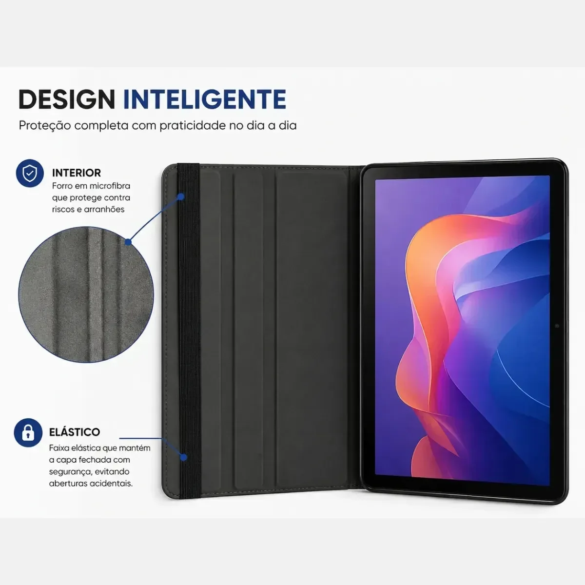 Capa Case Giratória 360° Para Redmi Pad 2 9.7 Polegadas 2026 - Imagem 6 de 6