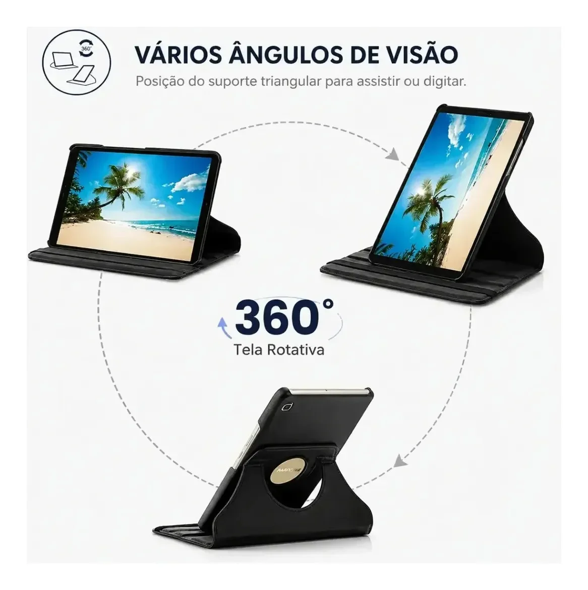 Capa Case Giratória 360° Para Redmi Pad 2 9.7 Polegadas 2026 - Imagem 4 de 6